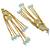 Elegant mint kundan & beads chain dangler earrings for women & girls.