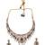 Trendy ruby green necklace set