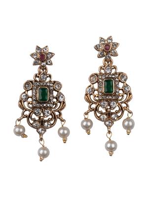Trendy ruby green necklace set 4