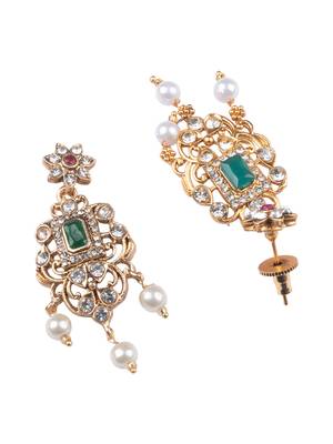 Trendy ruby green necklace set 5
