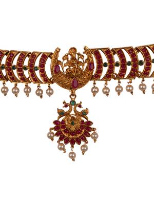Gold plated goddess choker set 3