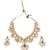 Gold plated pearl necklace set