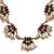 Gold plated muticolor lotus necklace set