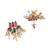 Gold plated muticolor lotus necklace set