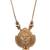 Gold plated goddess necklace set