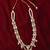 Vastramay men's cream single layer rhinestone pearl wedding necklace