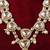 Vastramay men's cream single layer rhinestone pearl wedding necklace