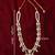 Vastramay men's cream single layer rhinestone pearl wedding necklace