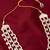Vastramay men's cream & silver rhinestone pearl wedding necklace