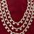 Vastramay men's cream & silver rhinestone pearl wedding necklace
