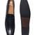 Black solid leather shoes