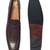 Brown solid leather shoes