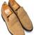 Beige solid leather shoes