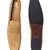 Beige solid leather shoes