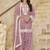 Pink embroidered roman silk patiala suits