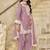 Pink embroidered roman silk patiala suits
