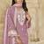 Pink embroidered roman silk patiala suits