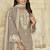 Dusty beige embroidered roman silk patiala suits