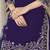 Purple embroidered  roman silk patiala suits