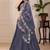 Eilara Women's Grey Faux Georgette Embroidered Sequins Lehenga Festive Wear