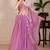 Women's Pink Faux Georgette Embroidered Sequins Lehenga Festive Wear