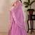 Women's Pink Faux Georgette Embroidered Sequins Lehenga Festive Wear