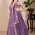 Women's Purple Faux Georgette Embroidered Sequins Lehenga Festive Wear