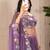 Women's Purple Faux Georgette Embroidered Sequins Lehenga Festive Wear