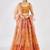 Bright Yellow Mirror Work Organza Function Wear Lehenga Choli