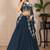 Women's Rama Faux Georgette Embroidered Sequins Lehenga Festive Wear