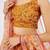 Bright Yellow Mirror Work Organza Function Wear Lehenga Choli