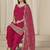 Rani pink embroidered roman silk patiala suits