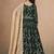 Green embroidered  faux georgette anarkali suit