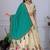 Off White Chinon Silk Thread Embroidered Sequins Lehenga Festive Wear