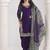 Purple embroidered & mirror roman silk patiala suits