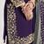 Purple embroidered & mirror roman silk patiala suits