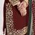 Maroon embroidered & mirror roman silk patiala suits