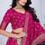 Women's Pink Jacquard Silk Zari Work With Printed Lehenga Festive Wear