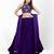 Purple thread & sequins embroidered with velvet fabric designer wedding party wear festival semi stitched lehenga choli