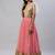 Pink Embroidered Net Lehenga Set For Wedding