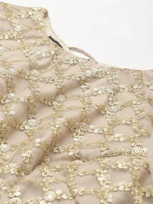Pink Embroidered Net Lehenga Set For Wedding 5