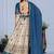 Blue Jacquard Silk Zari Work With Printed Lehenga Festive Wear