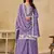 lavender embroidered chinon palazzo suit