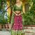 Wine Jacquard Silk Zari Work With Printed Lehenga Festive Wear