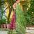 Wine Jacquard Silk Zari Work With Printed Lehenga Festive Wear