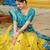 Eilara Women's Yellow Jacquard Silk Zari Work With Printed Lehenga Festive Wear