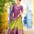 Mehendi Jacquard Silk Zari Work With Printed Lehenga Festive Wear