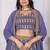 Eilara Women's Lavender Faux Georgette Embroidered Sequins Lehenga Festive Wear
