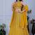 Yellow embroidered Georgette Lehenga Set With Dupatta