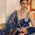 Morpeachblue Net With embroidered party wear lehenga choli